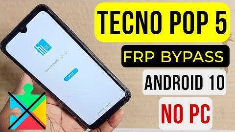 Tecno Pop 5 Google Account Bypass | Tecno BD2 Frp Bypass Without Pc Android 10