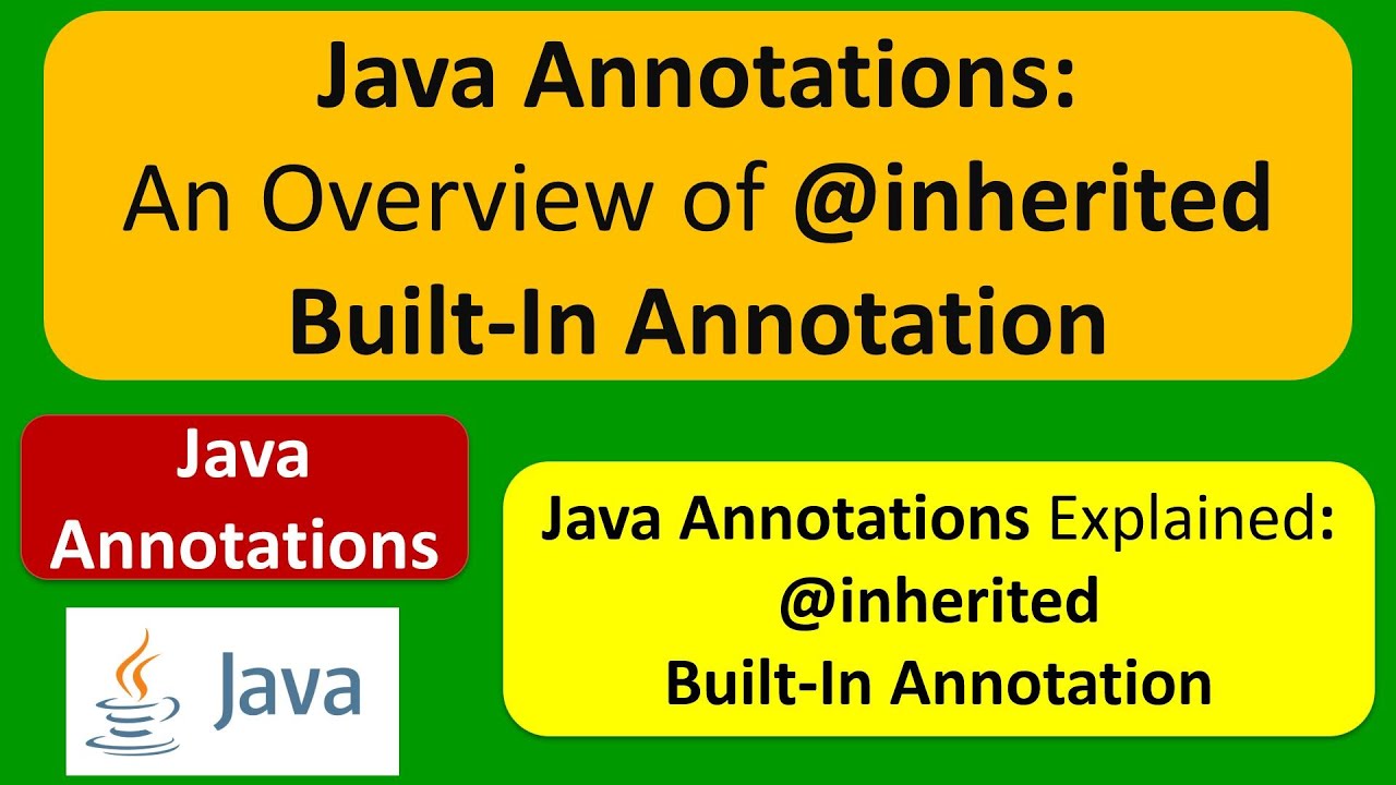 Java Annotations: An Overview of @inherited Built-In Annotation ...