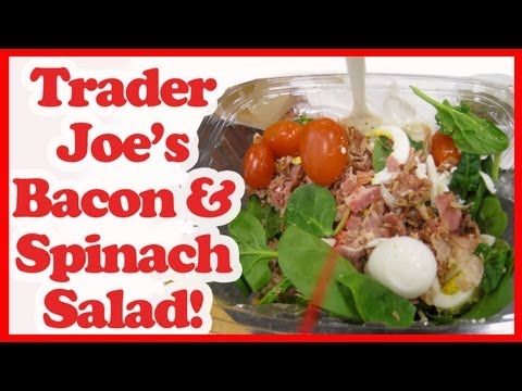 Trader Joe's Bacon & Spinach Salad Review!