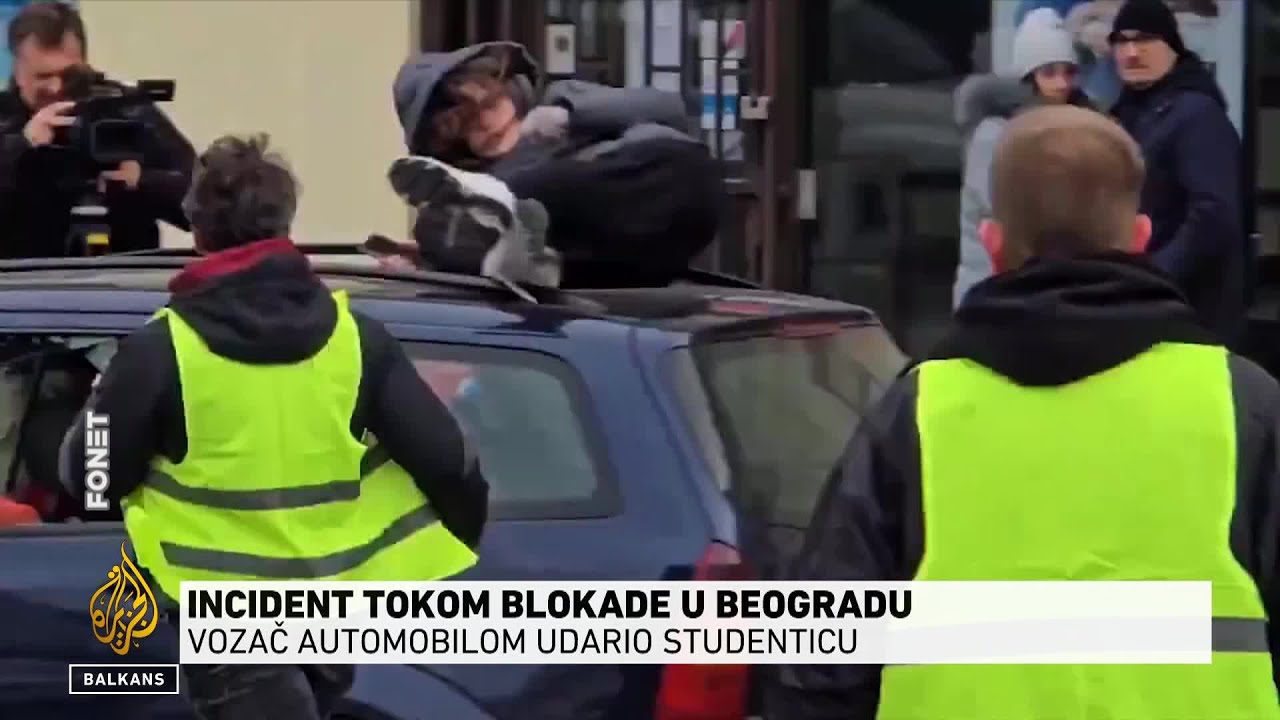 Incident tokom blokade u Beogradu: Vozač automobilom udario studenticu
