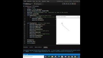 How to create or Draw a heart using Python Turtle #shorts #pythonturtle