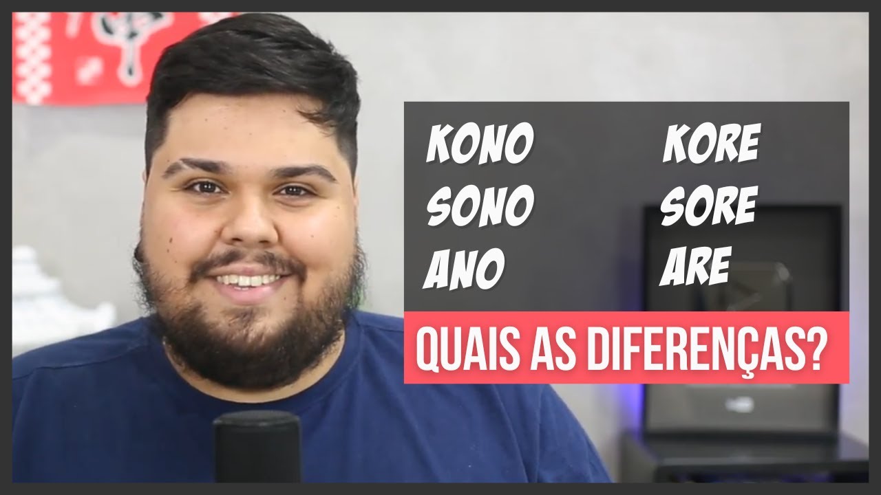 Na prática: kono, sono, ano VS kore, sore, are