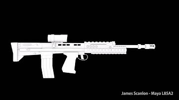 L85A2 Assault Rifle :: 3D Modelling in Maya