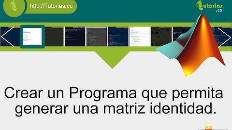 arrays – matLab (crear matriz identidad)