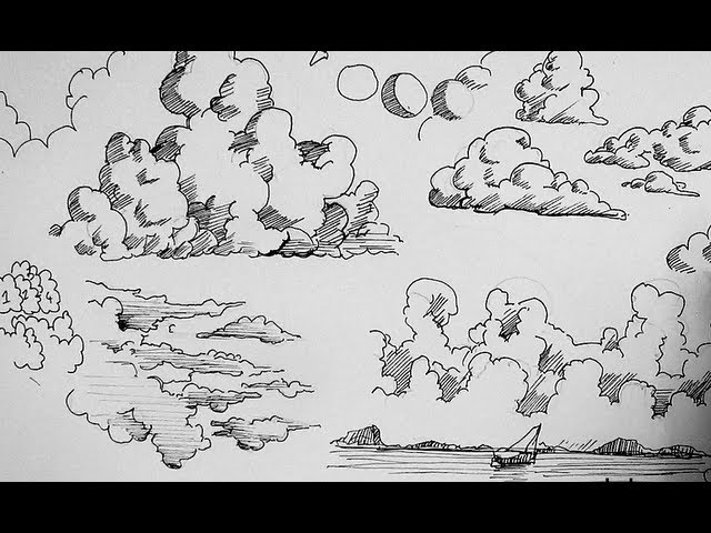 How to Draw Perfect Luminous Clouds with Graphite Pencils  EmptyEaselcom