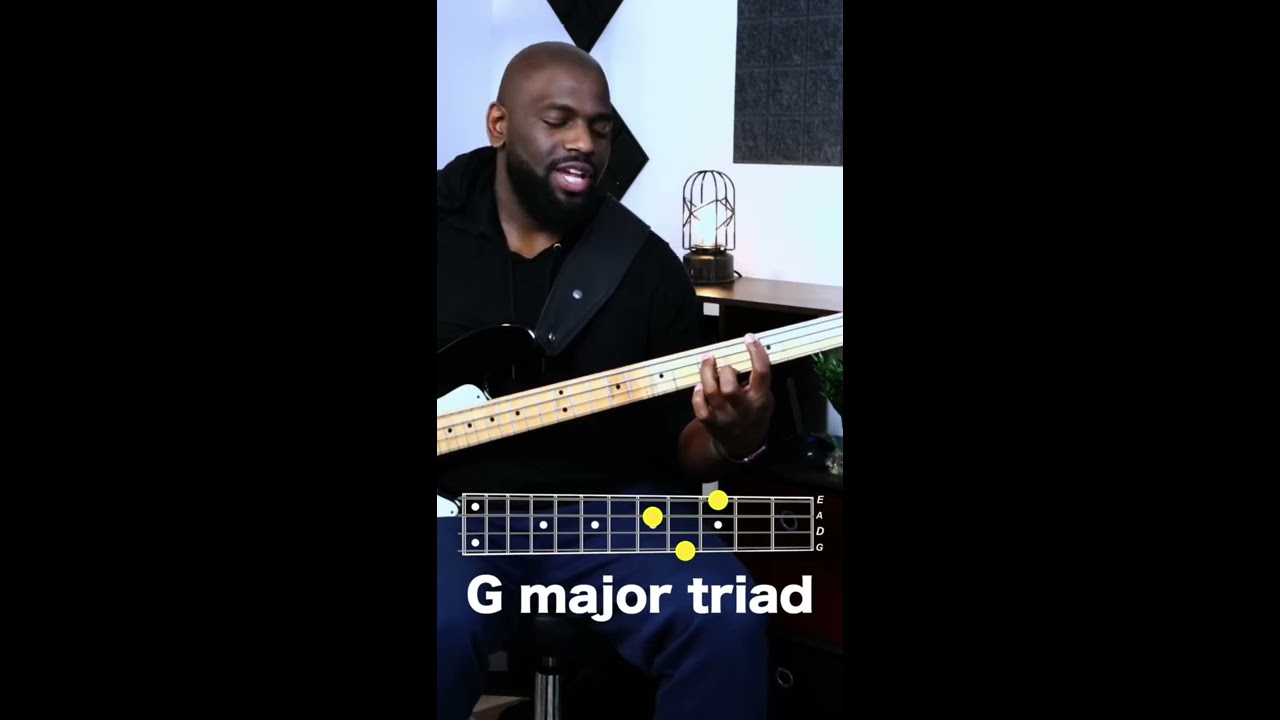 Super Easy Bass Chords For Beginners Shorts