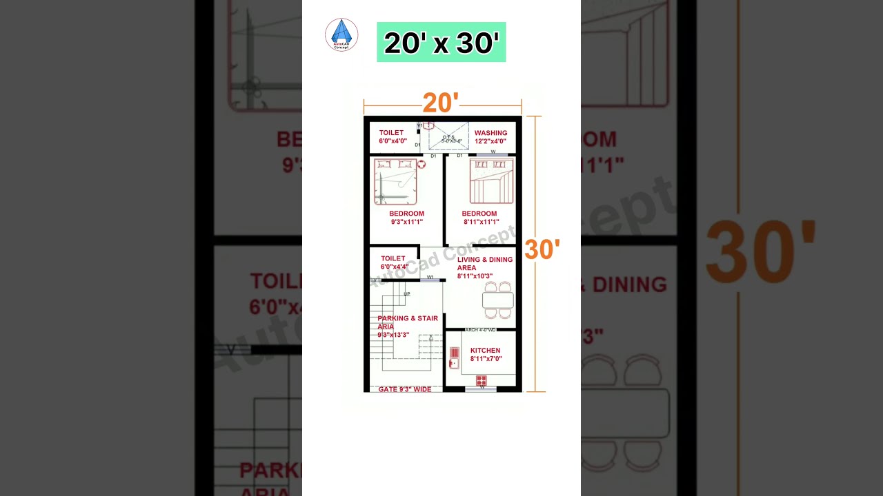 20x30 House Plan Small Design Shorts Homedesign Architecture