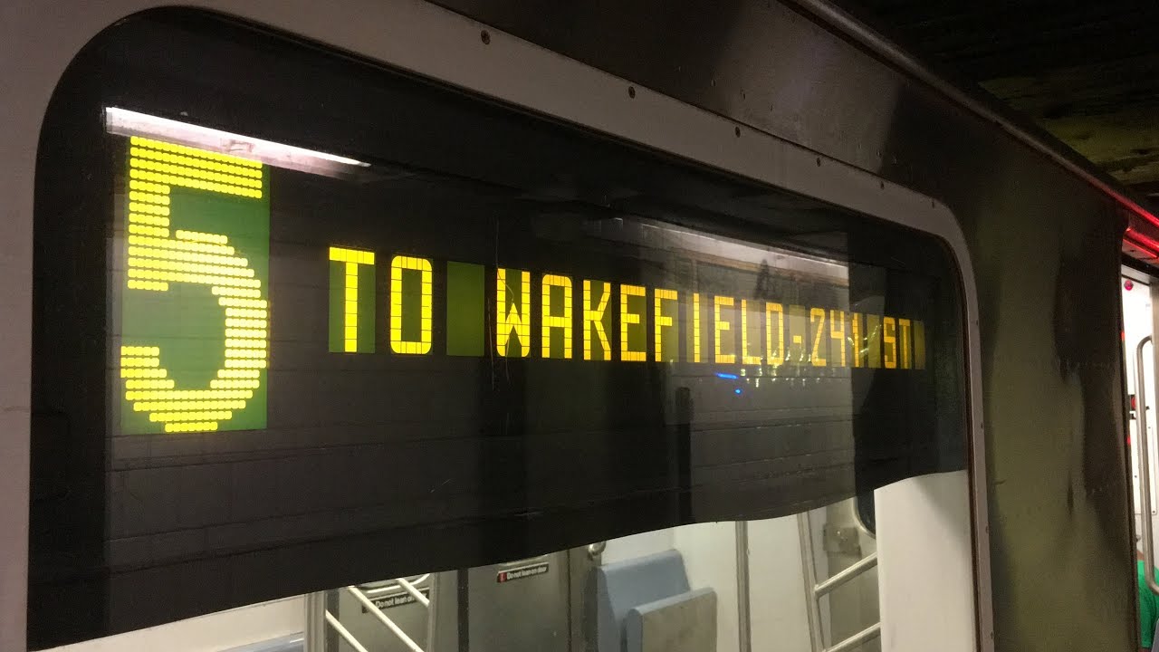 IRT White Plains Rd Line Wakefield Bound R142 5 Exp Train Ride From irt-white-plains-rd-line-wakefield-bound-r142-5-exp-train-ride-from