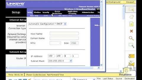 how to configure linksys wireless router in packet tracer