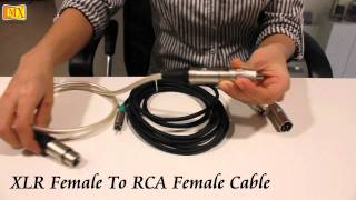 Mx xlr male / female adapters which has a rca connector at the other
end. it can be used for many professional audio applications. what is
an x...