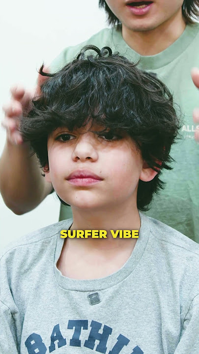 White Fluffy Curly Boy Hair