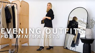 AUTUMN/WINTER EVENING OUTFITS FOR MINIMALISTS | TIMELESS, SIMPLE DRESSIER LOOKS