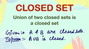 Union of two closed sets is closed | Real analysis | metric space | Basic Topology | Msc | Bsc