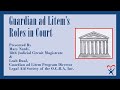 Guardian ad Litem's Roles in Court (Course 2004715N)