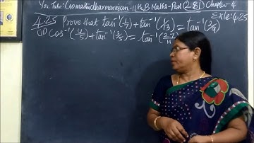 11th B-Maths [Part-281] Exls-4.25 Trigonometry Gomathi dharmarajan