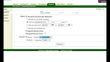 Section 4: b) Running Circulation Reports