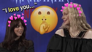 Jenna Ortega and Gwendoline Christie flirting for almost 19 minutes straight