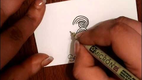 Tangle Tutorial  - Sand Swirl