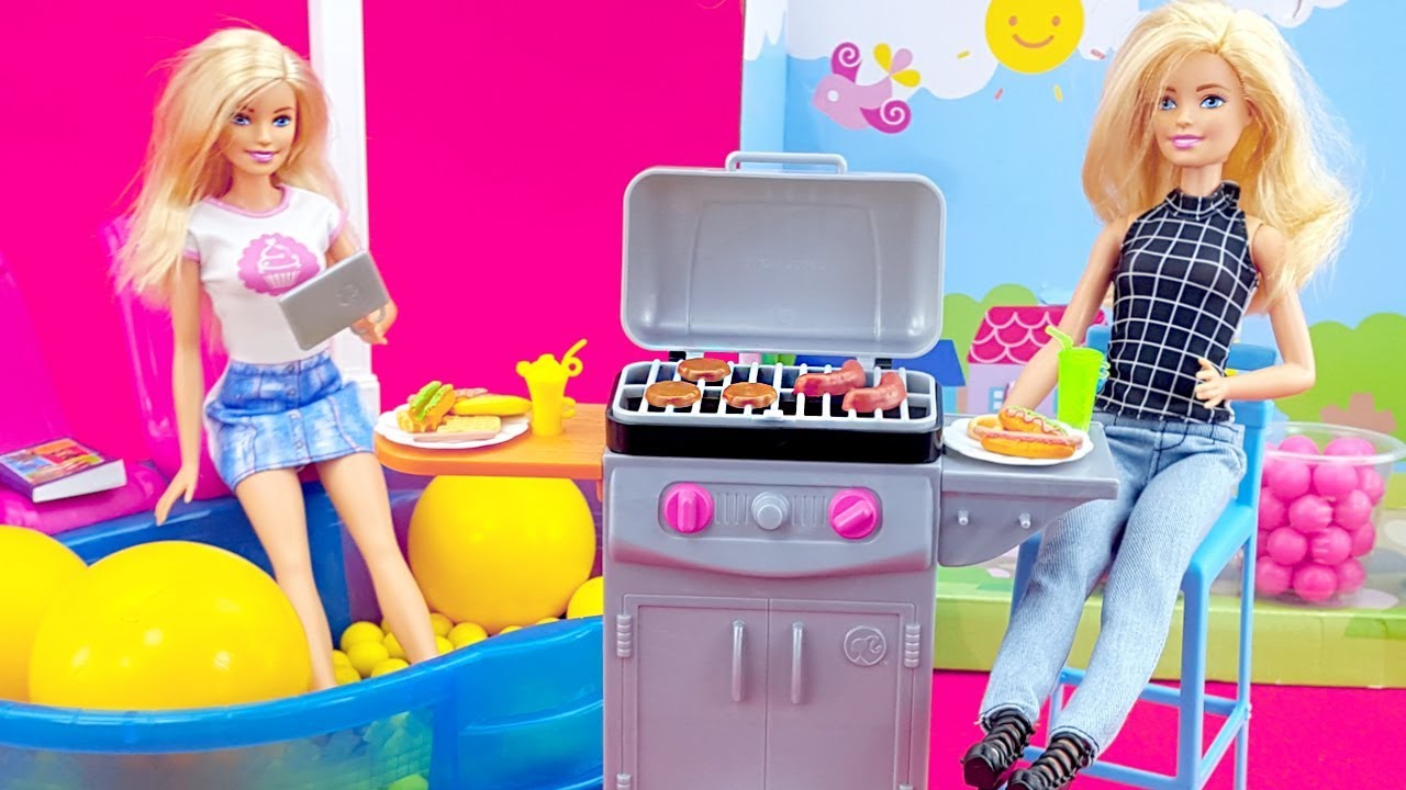 barbie barbecue playset