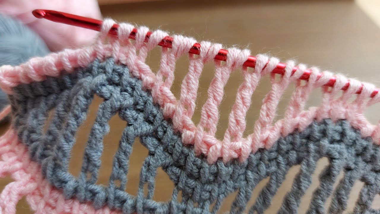 Super Easy Tunisian Knitting - Çift Taraflı Tunus İşi Örgü Modeli