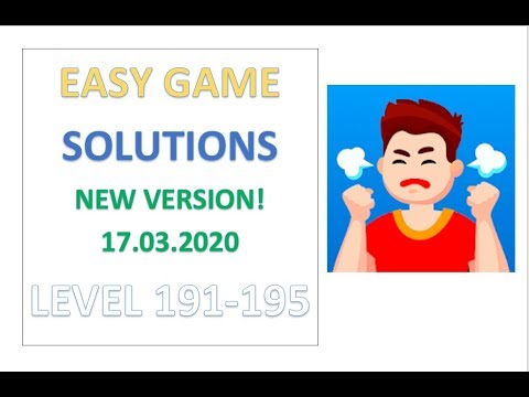 Easy Game Answers Level 191 192 193 194 195 Solutions Walkthrough