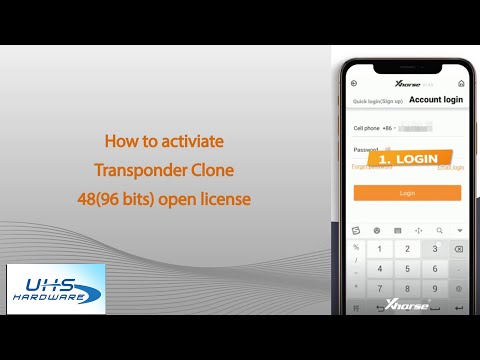 How to activate the Transponder Clone 48 [96bit] on MINI KEY TOOL
