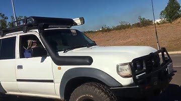 Crocodile Strapped to Trailer Travels Along Darwin Highway