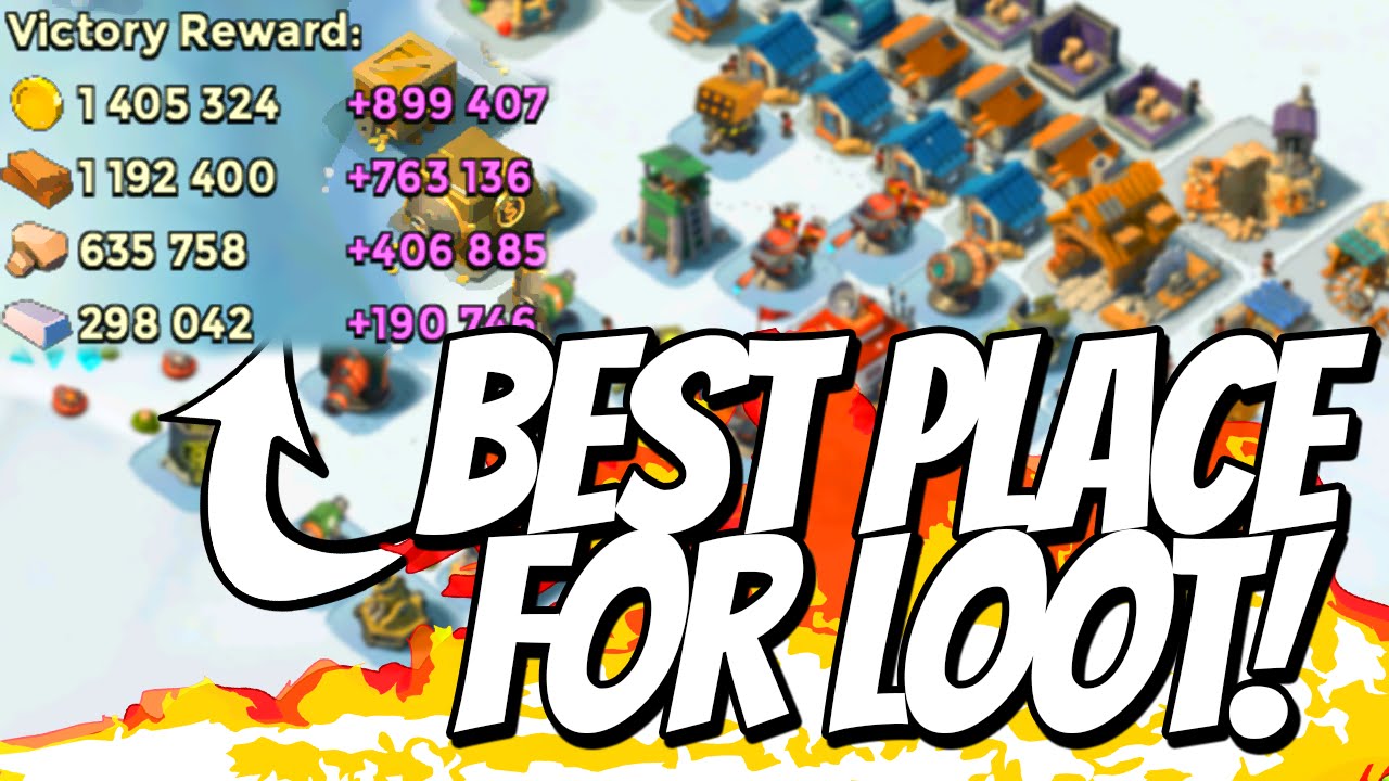 Boom Beach BEST PLACE TO FIND LOOT (Concept Video) with Extremeboomers