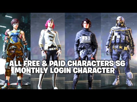 DAILY OR MONTHLY LOGIN BATTLE PASS FREE & PAID LEGENDARY ALIAS CHARACTERS COD MOBILE S6 LEAKS 2022