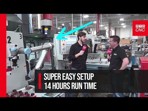 How easy is it to learn and program a UR robot on a HAAS machine?