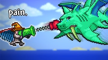 Beating Terraria with bad weapons only.