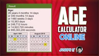 Age Calculator Online | Online Age Calculation - No Software screenshot 1