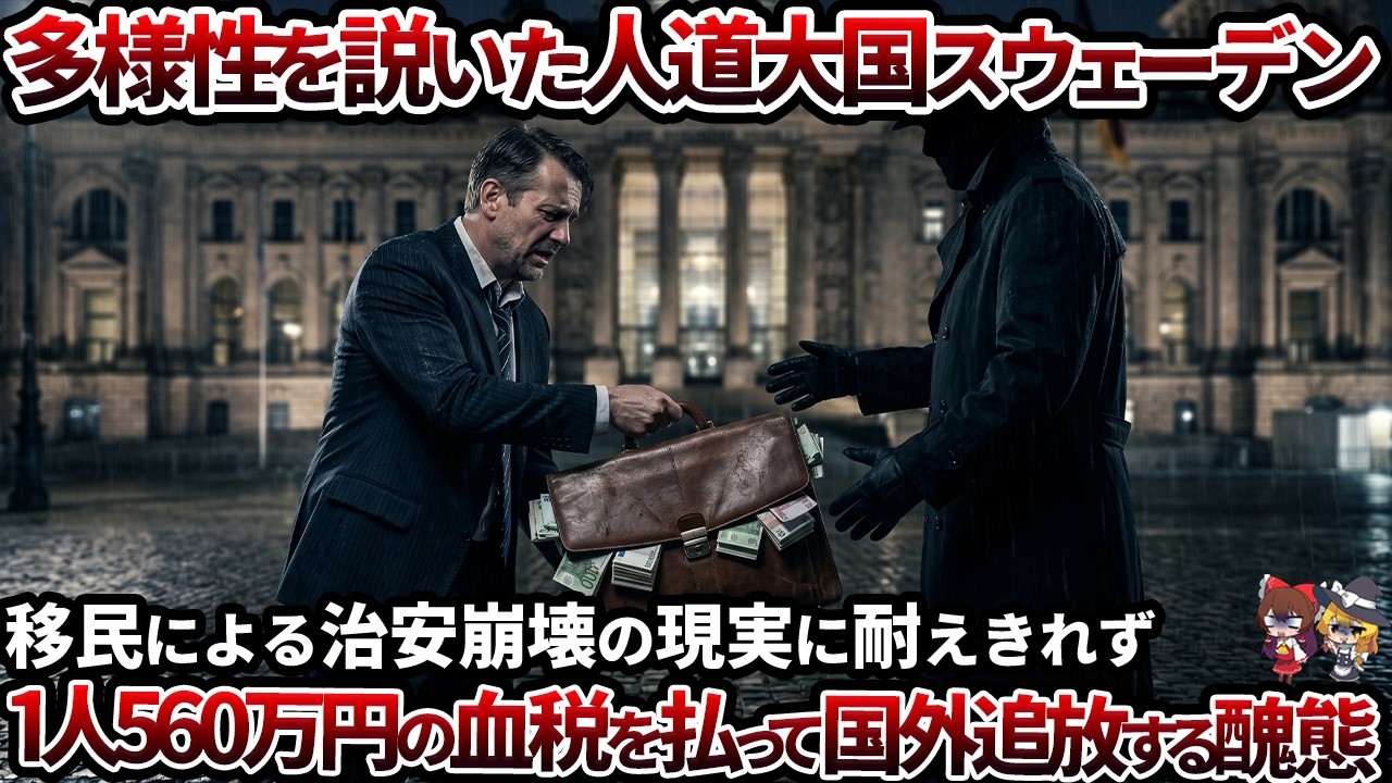 【手榴弾200発の代償】北欧の理想郷スウェーデンが「無法地帯」に転落【ゆっくり解説】
