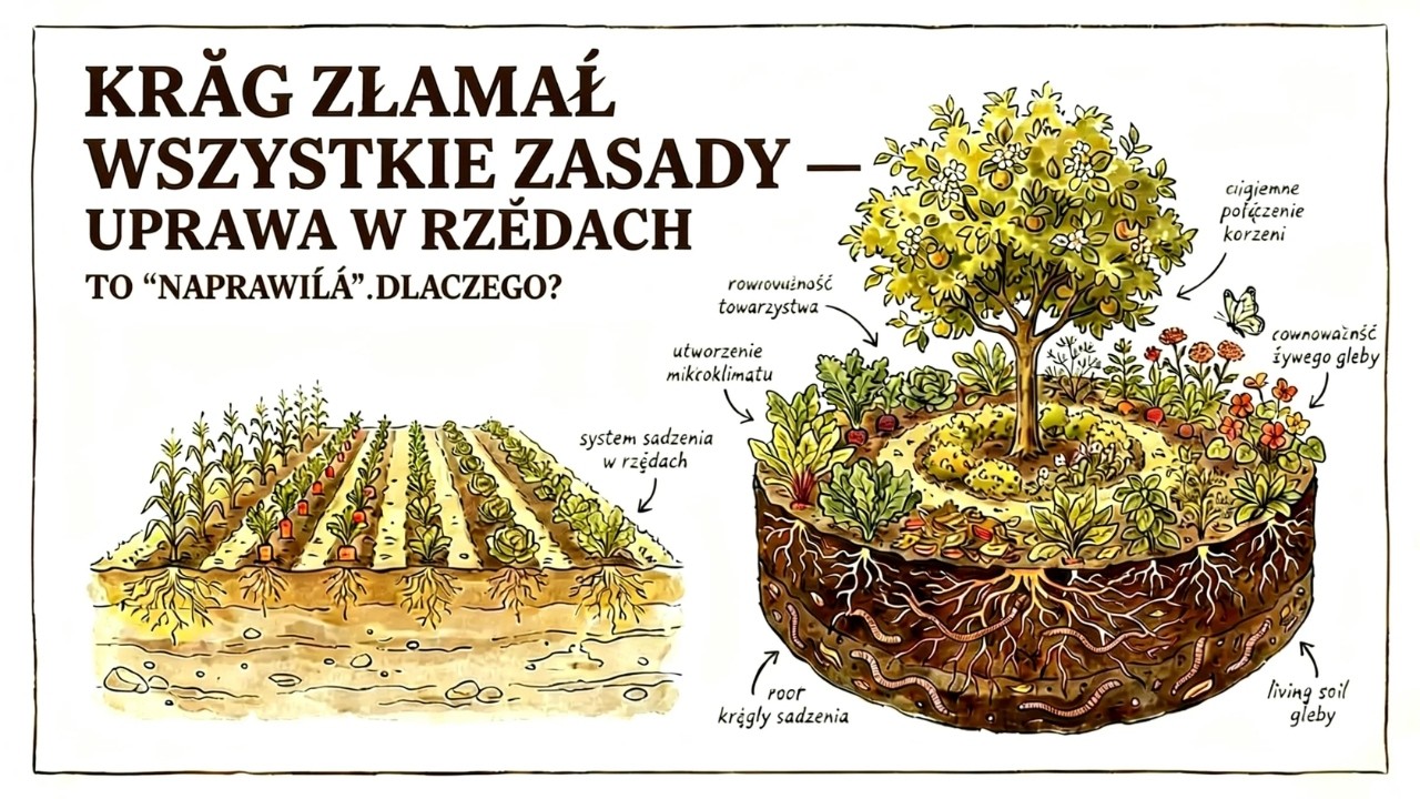 Sadzenie drzew w okręgach zwiększyło plony o 400% — Dlaczego przeszliśmy na rzędy?