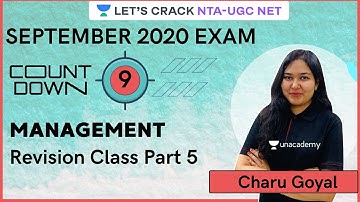 Revision Class Part 5 | Management | NTA-UGC NET Paper 2 | Charu Goyal