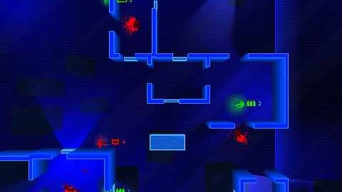 Frozen Synapse: Player 1 (green) vs AI (red) - Extermination
