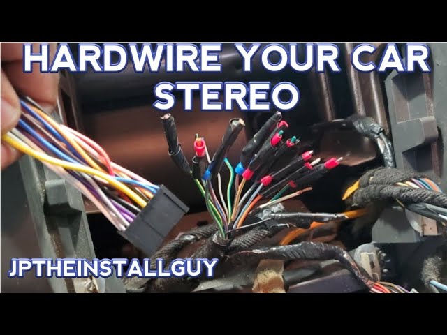 install a car stereo without a wire harness - hardwire - YouTube Install A Car Stereo Without A Wire Harness - Hardwire - Youtube