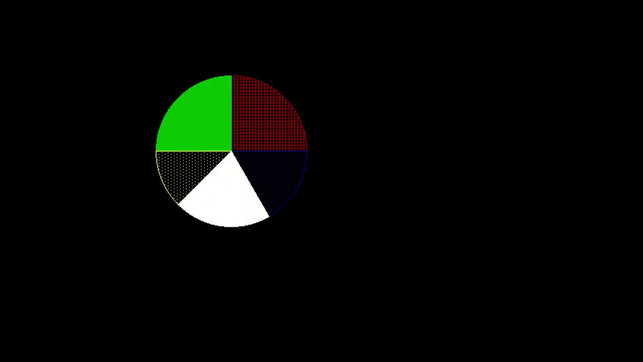 Draw a pie chart in computer graphics #using c++ - YouTube