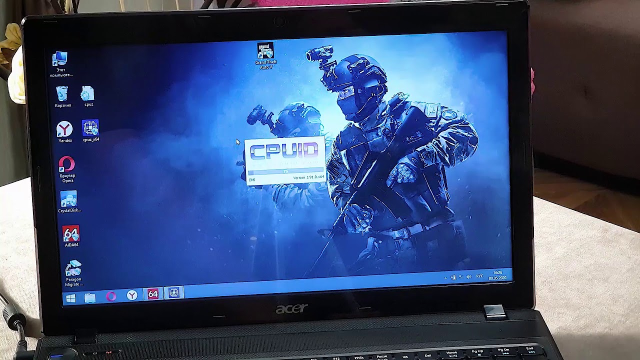 Acer Aspire 5742G разборка, чистка и тест в играх.