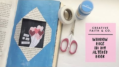 Creative Faith & Co. | Altered Book Window Page