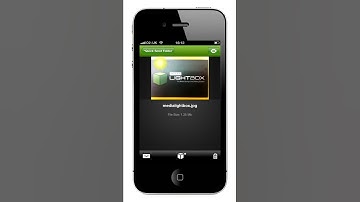 How to view an image file using the Media Lightbox iPhone App