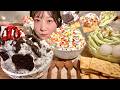 ASMR 色んなホイップクリーム 咀嚼音 Mukbang Eating Sounds 日本語字幕 