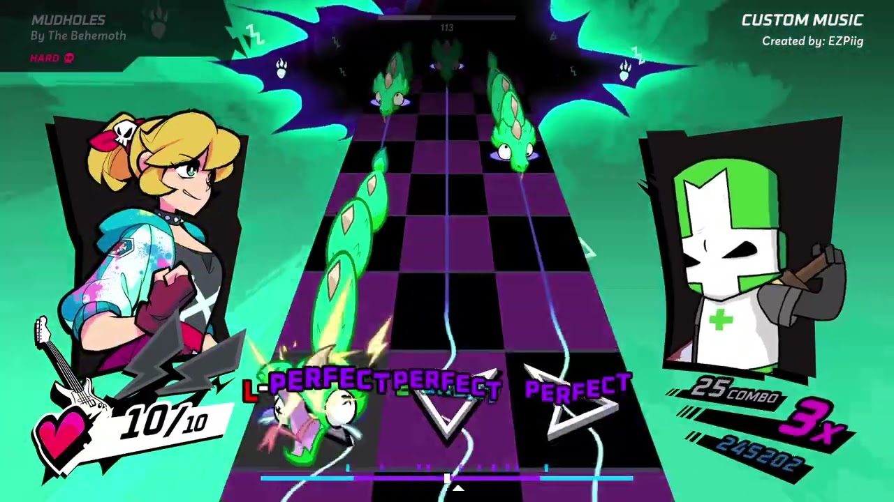 Rift of the NecroDancer Custom Chart | Mudholes (All Difficulties) | Castle Crashers