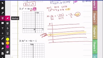 4-2 Graphing and Solving Quadratic Equations