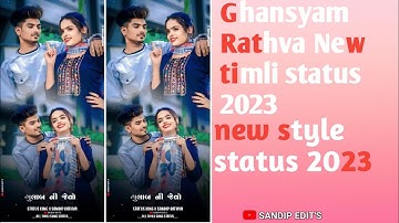 Ghanshyam rathva timli 2023 status 4k full screen #short_video #shorts #timli #4kstatus #status
