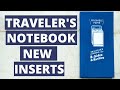 Traveler's Notebook Setup with new “B sides” Inserts