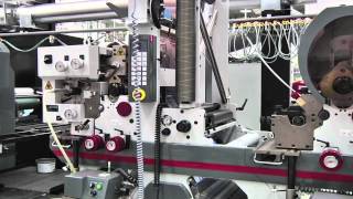 Silk-screen on Varyflex V2 press