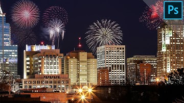 Add fireworks to your photo | PHOTOSHOP TUTORIAL