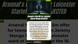 Arsenal's £5m Bid for Leicester Starlet Monga REJECTED