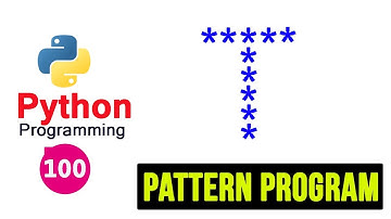 Python Pattern Programs - Printing Stars in T Shape